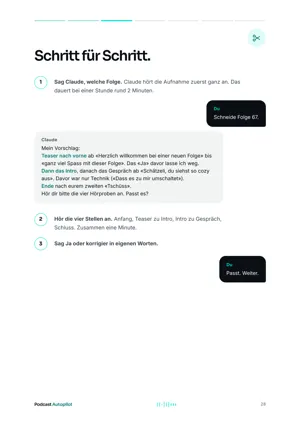 Vorschau Seite 28: Schritt für Schritt.